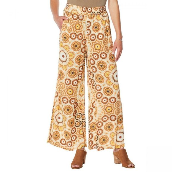 plus size gauze pants